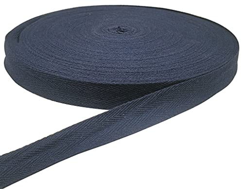45,7 m Fischgrätenband, Baumwoll-Twill-Band zum Nähen, natürliches Gurtband, Schrägband (gelb, 1,6 cm) von YXBZKGDCNG