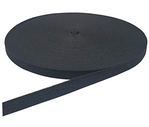 45,7 m Fischgrätenband, Baumwoll-Twill-Band zum Nähen, natürliches Gurtband, Schrägband (gelb, 1,6 cm) von YXBZKGDCNG