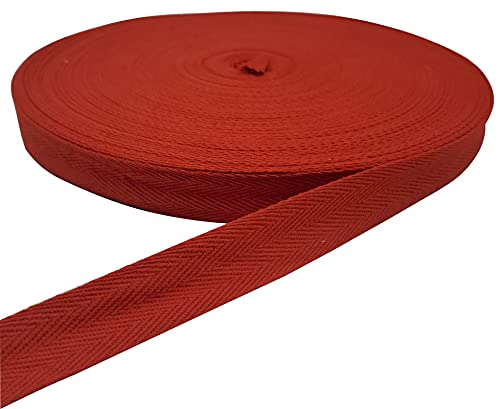 45,7 m Fischgrätenband, Baumwoll-Twill-Band zum Nähen, natürliches Gurtband, Schrägband (gelb, 1,6 cm) von YXBZKGDCNG
