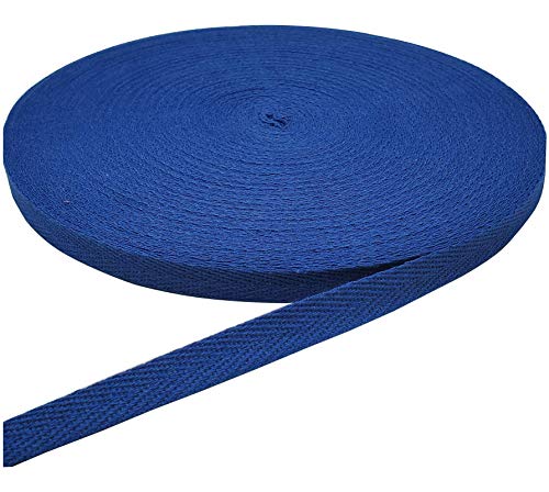 45,7 m Fischgrätenband, Baumwoll-Twill-Band zum Nähen, natürliches Gurtband, Schrägband (gelb, 1,6 cm) von YXBZKGDCNG