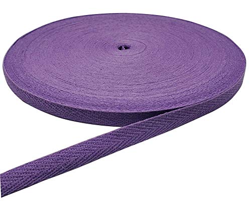 45,7 m Fischgrätenband, Baumwoll-Twill-Band zum Nähen, natürliches Gurtband, Schrägband (gelb, 1,6 cm) von YXBZKGDCNG