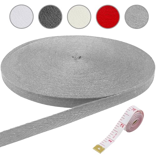 50 m Baumwoll-Twillband, Schrägband, Wimpelkette, Köperband, Fischgrätenband, Rolle für Schürzen, Nähen, Schneidern von YXBZKGDCNG