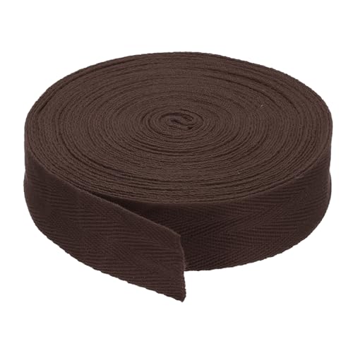 Baumwoll-Twill-Klebeband, 2,5 cm, 9,1 m, Baumwollband, Schrägband, Fischgrätenmuster, Gurtband zum Nähen, Geschenkverpacken, DIY, Marineblau von YXBZKGDCNG