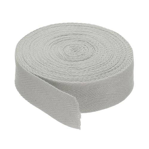 Baumwoll-Twill-Klebeband, 2,5 cm, 9,1 m, Baumwollband, Schrägband, Fischgrätenmuster, Gurtband zum Nähen, Geschenkverpacken, DIY, Marineblau von YXBZKGDCNG