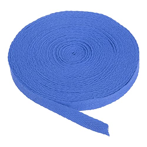 Baumwoll-Twill-Klebeband, 2,5 cm, 9,1 m, Baumwollband, Schrägband, Fischgrätenmuster, Gurtband zum Nähen, Geschenkverpacken, DIY, Marineblau von YXBZKGDCNG