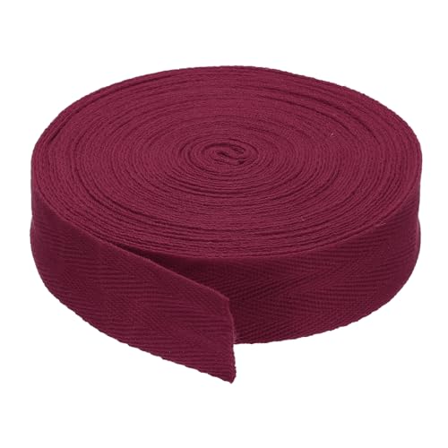 Baumwoll-Twill-Klebeband, 3 cm, 9,1 m, Baumwollband, Schrägband, Fischgrätenmuster, Gurtband zum Nähen, Geschenkverpacken, DIY, Marineblau von YXBZKGDCNG