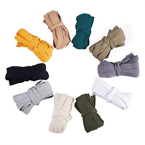 Baumwoll-Twill-Klebeband, weiches Schrägband, 0,9 cm, Fischgrätenmuster, Wimpelkette für Heimwerker, Schwarz, 45,7 m von YXBZKGDCNG