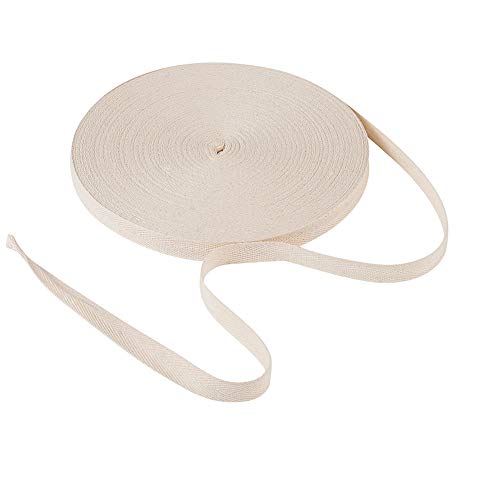 Baumwoll-Twill-Klebeband, weiches Schrägband, 0,9 cm, Fischgrätenmuster, Wimpelkette für Heimwerker, Schwarz, 45,7 m von YXBZKGDCNG