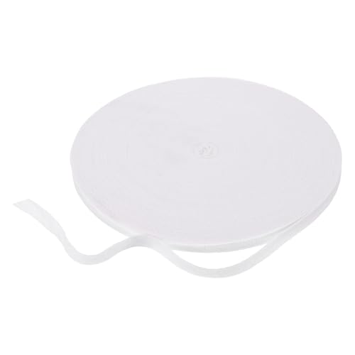 Baumwoll-Twillband, 0,9 cm, 45,7 m, Fischgräten-Gurtband, Rolle, Schrägband für Bastelarbeiten, Nähen, Geschenkverpackungen, Weiß Baumwoll-Twillband, 0,9 cm, 45,7 m, Fischgräten-Gurtband, Rolle, Schrägband für Bastelarbeiten, Nähen, Geschenkverpackungen, Weiß von YXBZKGDCNG