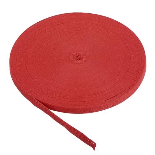 Baumwoll-Twillband, 10 mm, 9 m, Baumwollband, Schrägband, Fischgrätenmuster, Gurtband, zum Nähen, Geschenkverpacken, DIY, Hellgrau, 9 m von YXBZKGDCNG