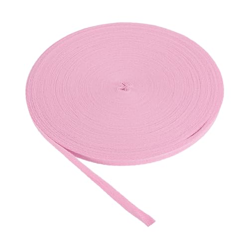 Baumwoll-Twillband, 10 mm, 9 m, Baumwollband, Schrägband, Fischgrätenmuster, Gurtband, zum Nähen, Geschenkverpacken, DIY, Hellgrau, 9 m von YXBZKGDCNG
