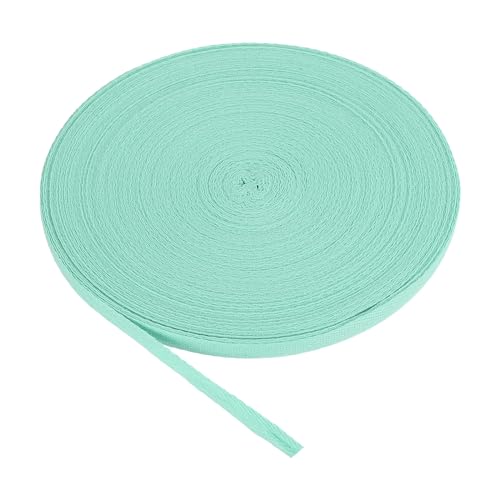 Baumwoll-Twillband, 10 mm, 9 m, Baumwollband, Schrägband, Fischgrätenmuster, Gurtband, zum Nähen, Geschenkverpacken, DIY, Hellgrau, 9 m von YXBZKGDCNG