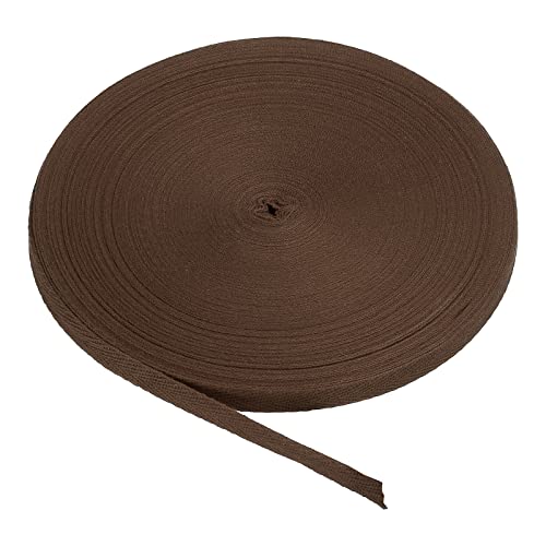 Baumwoll-Twillband, 10 mm, 9 m, Baumwollband, Schrägband, Fischgrätenmuster, Gurtband, zum Nähen, Geschenkverpacken, DIY, Hellgrau, 9 m von YXBZKGDCNG
