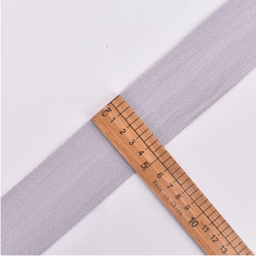 Baumwoll-Twillband, 50 mm, Wimpelkette, Fischgrätenband, Schrägband zum Nähen, 20 Farben, 5,1 cm breit (5 m, Rosa) von YXBZKGDCNG