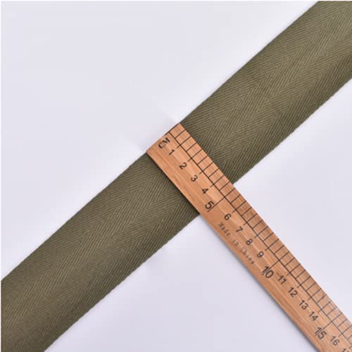 Baumwoll-Twillband, 50 mm, Wimpelkette, Fischgrätenband, Schrägband zum Nähen, 20 Farben, 5,1 cm breit (5 m, Rosa) von YXBZKGDCNG