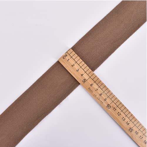 Baumwoll-Twillband, 50 mm, Wimpelkette, Fischgrätenband, Schrägband zum Nähen, 20 Farben, 5,1 cm breit (5 m, Rosa) von YXBZKGDCNG