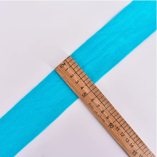 Baumwoll-Twillband, 50 mm, Wimpelkette, Fischgrätenband, Schrägband zum Nähen, 20 Farben, 5,1 cm breit (5 m, Rosa) von YXBZKGDCNG