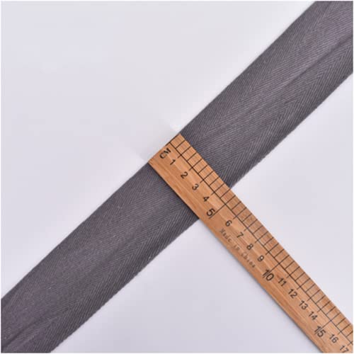 Baumwoll-Twillband, 50 mm, Wimpelkette, Fischgrätenband, Schrägband zum Nähen, 20 Farben, 5,1 cm breit (5 m, Rosa) von YXBZKGDCNG
