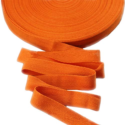 Baumwollband mit Fischgrätenmuster, 45 m, Stoffband für Schrägband, Geschenkverpackung, Verzierung, Breite 20 mm (rot) von YXBZKGDCNG