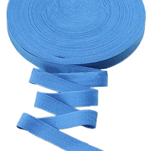 Baumwollband mit Fischgrätenmuster, 45 m, Stoffband für Schrägband, Geschenkverpackung, Verzierung, Breite 20 mm (rot) von YXBZKGDCNG