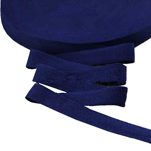 Baumwollband mit Fischgrätenmuster, 45 m, Stoffband für Schrägband, Geschenkverpackung, Verzierung, Breite 20 mm (rot) von YXBZKGDCNG