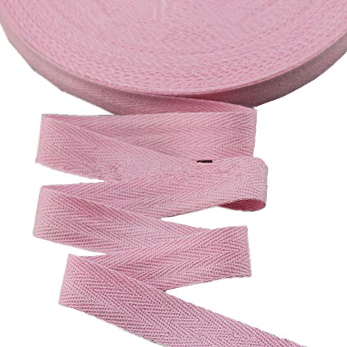 Baumwollband mit Fischgrätenmuster, 45 m, Stoffband für Schrägband, Geschenkverpackung, Verzierung, Breite 20 mm (rot) von YXBZKGDCNG