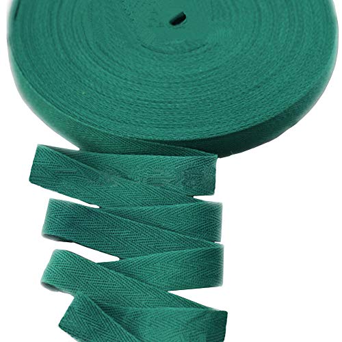 Baumwollband mit Fischgrätenmuster, 45 m, Stoffband für Schrägband, Geschenkverpackung, Verzierung, Breite 20 mm (rot) von YXBZKGDCNG