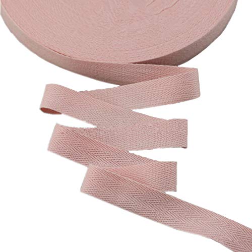 Baumwollband mit Fischgrätenmuster, 45 m, Stoffband für Schrägband, Geschenkverpackung, Verzierung, Breite 20 mm (rot) von YXBZKGDCNG
