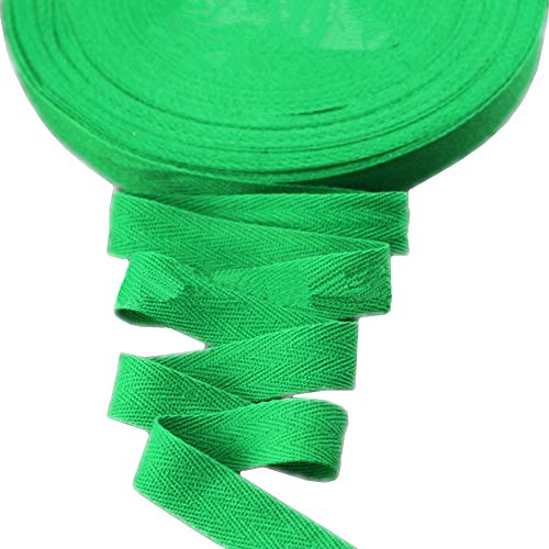 Baumwollband mit Fischgrätenmuster, 45 m, Stoffband für Schrägband, Geschenkverpackung, Verzierung, Breite 20 mm (rot) von YXBZKGDCNG