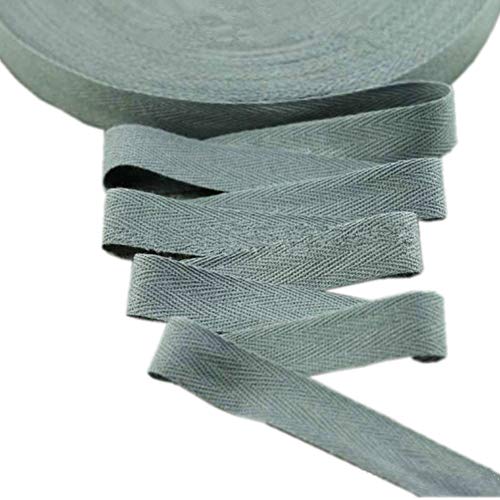 Baumwollband mit Fischgrätenmuster, 45 m, Stoffband für Schrägband, Geschenkverpackung, Verzierung, Breite 20 mm (rot) von YXBZKGDCNG