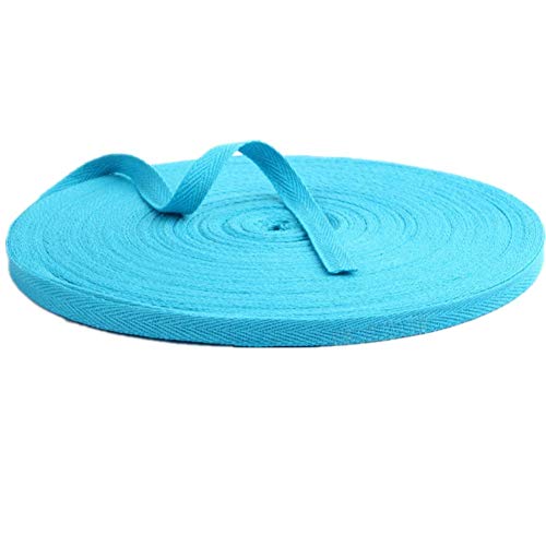 Baumwollband mit Fischgrätenmuster, 50 m, Stoffband für Schrägband, Geschenkverpackung, Verzierung, Breite 10 mm (Gelb) von YXBZKGDCNG