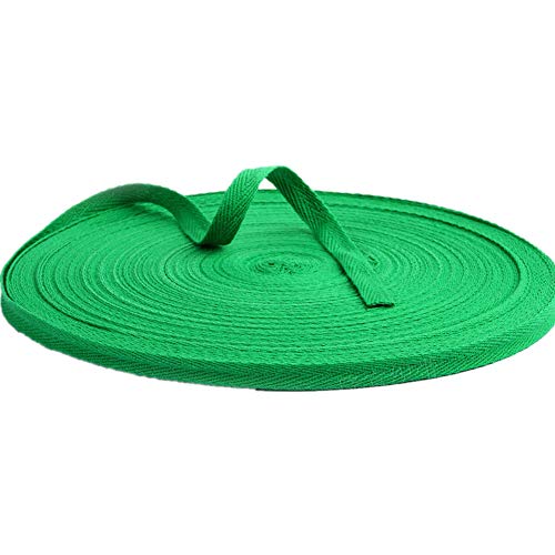 Baumwollband mit Fischgrätenmuster, 50 m, Stoffband für Schrägband, Geschenkverpackung, Verzierung, Breite 10 mm (Gelb) von YXBZKGDCNG