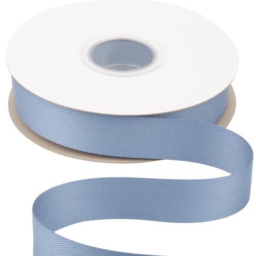 Köperband, 16 mm x 22,5 m, weiches schwarzes Fischgräten-Schrägband für Heimwerker, Nähen, Geschenkverpackungen und Heimdekoration von YXBZKGDCNG