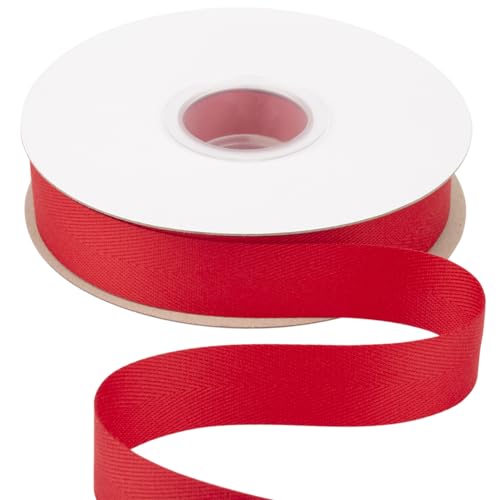 Köperband, 16 mm x 22,5 m, weiches schwarzes Fischgräten-Schrägband für Heimwerker, Nähen, Geschenkverpackungen und Heimdekoration von YXBZKGDCNG