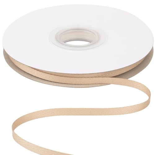 Köperband, 16 mm x 22,5 m, weiches schwarzes Fischgräten-Schrägband für Heimwerker, Nähen, Geschenkverpackungen und Heimdekoration von YXBZKGDCNG
