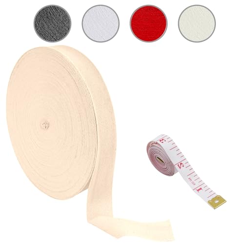 Schrägband, 50 m, 2,5 mm, Baumwollband, Fischgrätenband zum Nähen, Schneidern, Änderungen, Schürze Schrägband, 50 m, 2,5 mm, Baumwollband, Fischgrätenband zum Nähen, Schneidern, Änderungen, Schürze von YXBZKGDCNG