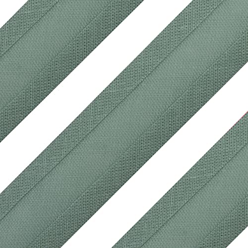 Schrägband, Baumwolle, 25 mm - 5 m, Salbeigrün von YXBZKGDCNG