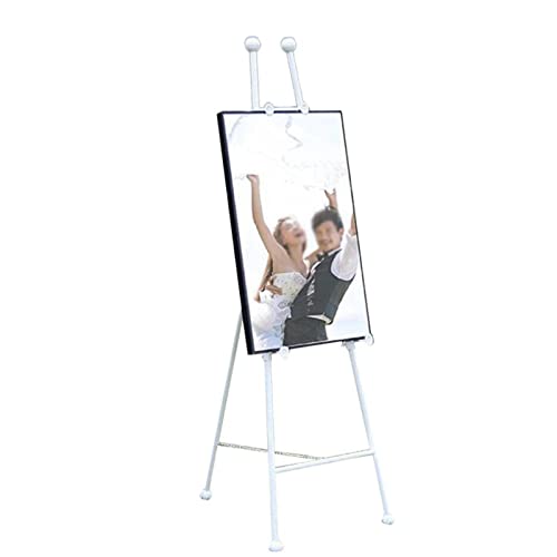 YXCUSAM Posterständer, A-Rahmen-Stativ, zusammenklappbare Staffelei, Mehrzweck-Werbeinformationsständer für Messen, Hochzeitsveranstaltungen (Weiß, 120 cm) von YXCUSAM