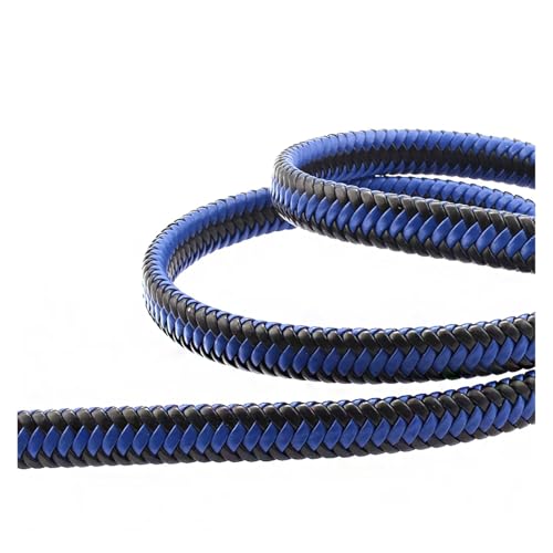 Faser PU geflochtene Lederschnur for DIY Armband Schmuckherstellung Seil Handwerk Schmuck Zubehör Material 1 Meter 12 * 6 mm Lederband Lederschnur(Style 13) von YXINAER