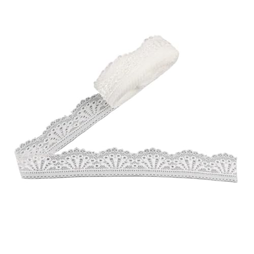 Spitzenband Vintage 10 Yards Spitzenband Band 30mm Spitzenbesatz Unterwäsche Kleid DIY Kleidung Zubehör(WHITE) von YXINAER
