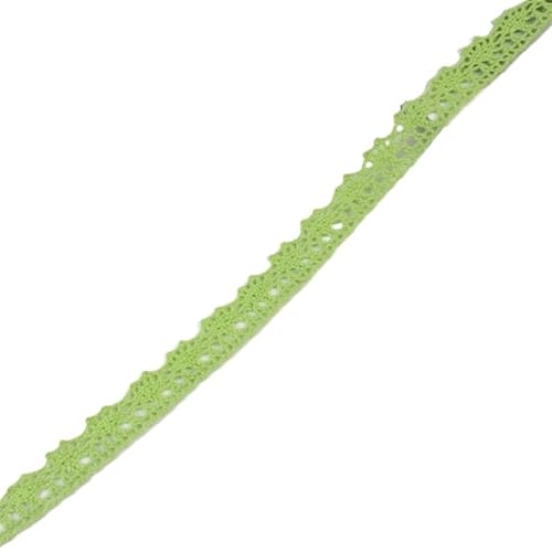 Spitzenband Vintage 10 Yards bestickte Baumwollspitzenbänder Netzstoffbesätze DIY Nähen Handarbeit Bastelmaterialien Kuchen Party Dekore(Green1) von YXINAER