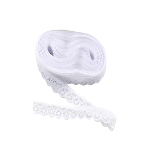 Spitzenband Vintage 30 Yard Spitzenbesatzband Spitzenstoff Weiße Baumwollspitze for DIY Nähen Stickerei Home Kleidung Zubehör(White) von YXINAER