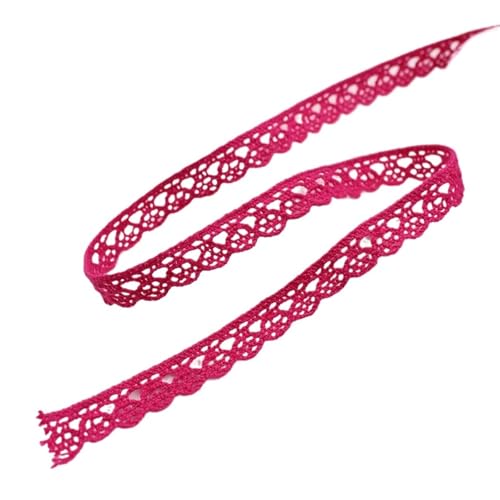 Spitzenband Vintage 5/10 Yards Baumwolle bestickt Spitze Band Stoff DIY handgemachte Curtuins Borten Hochzeit Handwerk Kleidung Nähzubehör liefert(Color3,10 YARD_10MM) von YXINAER