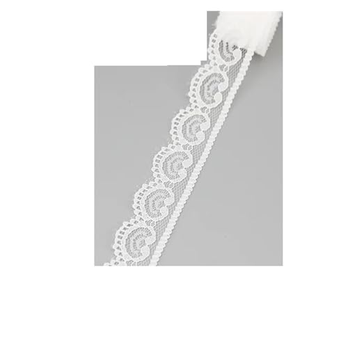 Spitzenband Vintage 5 Yards/Rolle Weiß Spitzenband Stoff Gurtband Dekoration Schöne Geschenkverpackung Material(1) von YXINAER