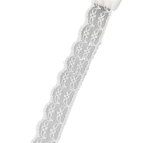 Spitzenband Vintage 5 Yards/Rolle Weiß Spitzenband Stoff Gurtband Dekoration Schöne Geschenkverpackung Material(15) von YXINAER