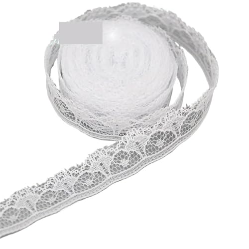Spitzenband Vintage 5 Yards/Rolle Weiß Spitzenband Stoff Gurtband Dekoration Schöne Geschenkverpackung Material(30) von YXINAER
