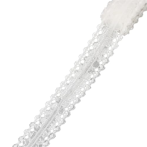 Spitzenband Vintage 5 Yards/Rolle Weiß Spitzenband Stoff Gurtband Dekoration Schöne Geschenkverpackung Material(36) von YXINAER