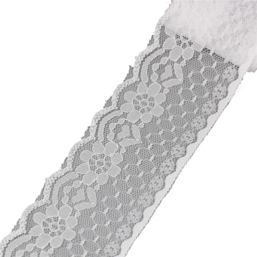 Spitzenband Vintage 5 Yards/Rolle Weiß Spitzenband Stoff Gurtband Dekoration Schöne Geschenkverpackung Material(40) von YXINAER