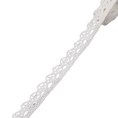 Spitzenband Vintage 5Meter Beige Baumwolle Bestickte Spitze Netz Bänder Stoffbesatz DIY Nähen Handarbeit Handwerk Materialien(22) von YXINAER