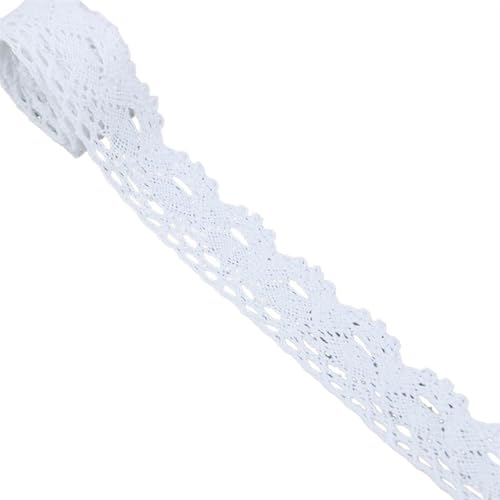 Spitzenband Vintage 5Meter Beige Baumwolle Bestickte Spitze Netz Bänder Stoffbesatz DIY Nähen Handarbeit Handwerk Materialien(44) von YXINAER